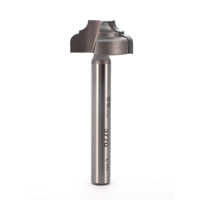 3770 Classical Flat Bottom Router Bit 1/4" SH 7/64" R 3/4" D X 3/8" CL X 2" OL